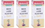 Baidyanath (Jhansi) Maha Laxmi Vilas Ras with Gold Ayurvedic Medicine (3 Packs, 10 Tablets in Each Pack)