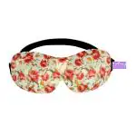 VIAGGI 3D Printed Eye Mask, Blindfold Sleep Eye Mask for Travel, Sleeping Eye Mask for Women and Men, Eye Cover - Yellow