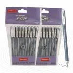 UNOMAX Geltron Pop Gel Pen Black Pack of 30 | Elevate Your Writing Experience: Smooth Writing, Matt Finish Body, Super Smooth Writing, Waterproof Ink Technology,Exam-Friendly