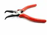 PERFECT TECH 6 Inch Bend Nose Plier | (Red) | Long Nose Pliers | Electronics Outside | Circlip Professional | Multipurpose Works | Non-Slip Handle | Pliers set tools Wrench | Non-Slip Handle