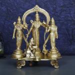 ARTVARKO Home Decor Brass Ram Darbar Statue - 8 inch