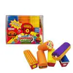 Festiko Set of 6 Pcs Fast Food Theme Eraser Set, Junk Food Theme Stationery Set, Birthday Return Gifts for Kids