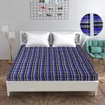 CheckMe Queen Size Cotton Mattress Cover Gadda Cover with Zip/Chain (60x78x6 Inch Multicolor)