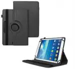 S-Hardline Samsung Galaxy Tab T311 Tab 3 8 Inch Black Rubber, Plastic 360 Degree Rotate Flip Cover Case