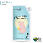 Windmill baby Natural Bottle & Dish Wash 1 ltr Refill Pack