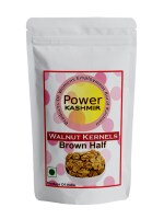 Power Kashmir Walnut Kernels Brown Halves 500 Gram Fresh Tasty Walnut Giri, Akhrot Magaz Giri