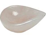 Aldomin Rose Quartz Healing Crystal Handmade Diyas for Diwali, Navratri Puja and Festival Decoration Lightning Diya (Pack Of 1 Diya)