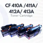 NP Tech CF 410/411/412/413 Toner Cartridge B/ C/ Y/ M Compatible with HP Laserjet Pro Printer M252n/ M452/477fdn Model (Black/ Cyan/ Yellow/ Magenta) Pack of 4