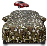 Auto Hub Ford Ikon Car Cover with Mirror Pocket and Soft Cotton Lining,Waterproof Ford Ikon Car Body Cover, Army Print