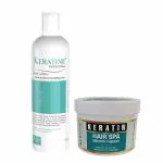 KERATINE PROFESSIONAL Sulphate-Free Smooth Shampoo & Spa for Dry, Damaged Hair Daily Shampoo for Women, Girls, Men | Best Organic Shampoo (compo pack Shampoo & Spa 500ml each