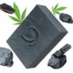 Darzata all natural Anti Aging handmade cold process soap bar rich in hemp seed oil and activated charcoal reduce signs of aging and detoxifying skin loaded with shea butter (100g)