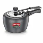 Prestige Apple Duo Plus Hard Anodised Spillage Control Pressure Cooker 3 L (Black)