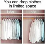 Jalaram Exports20 Piece Plastic Clothes Heavy Duty Hanger Connector Cascading Hook Multifunction Extender Clips for Wardrobe Storage Space Saving & Reorganizing