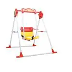 Maanit Kids outdoor garden foldable jhula Stainless Steel Hammock large Baby swing (Multicolor, DIY(Do-It-Yourself) (Red)