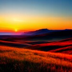 Love Creation 12x18 Size poster print for creative wall art- sunset-serenade-7506(Non Sticker)