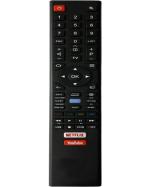 NixGlobal SMART LED Remote with Yotube Netflix Function Compatible with BPL 4K SMART LED LCD TV Remote Controller (Black)