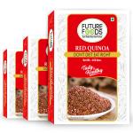 Future Foods Red Quinoa | Whole Grain | Sweet Nutty Flavour | Superfoods Millet | Rich in Protein | Gluten Free | Good Source of Antioxidants | High Fiber | 450g (Pack of 3)