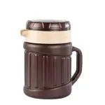 IDEAL PRIME Inner Steel Outer Plastic thermoware Serving Flask 1000 ML | Insulated Tea Pot Kettle Thermos Water Jug | Hot & Cold | Leak-Proof Lid | Thermoware | Food Grade Plastic | Lightweight BPA-Free | Wide Mouth Design | Ideal for Office, Travel