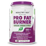 HealthyHey Nutrition Thermogenic Pro Fat Burner - Capsicum Extract (60 Capsules)