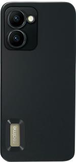 AIBEX Back Cover for Realme C33 | Luxury Electroplating TPU|CD Pattern (Black, Flexible, Pack of: 1)