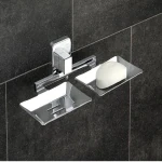 Stainless Steel Double Soap Dish for Bathroom | Soap Stands | Soap Dish | Sabudani |