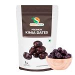 Organic Sapphire Foods Dates Dry Kimia, Black/Sukha Khajoor Superior Quality (Kala Chuara) Grade- Medium Size Dry Dates 1kg