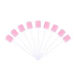 Safe-o-kid Disposable Mouth Care, Unflavoured Sponge Swab For Tooth Cleaning, Pink Pack of 100