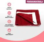 Pandaoriginals Cotton Baby Bed Protecting Mat (Rust, Medium)