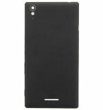 Imbi Black Fiber Back Panel For Sony Xperia T3