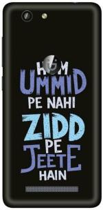 instyler Gionee F103 Pro Matte Vinyl Quotes Printed Mobile Skin Sticker with Scratch Resistant Lamination