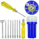 PERFECT TECH 8 PCS SCREW DRIVER KIT SET WITH NEON LIGHT TETSER FOR FOME AND PROFESSIONAL USE