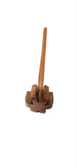 Arman Spoons Brown Wood Whisk Beater - 2 Very Small (Pack Of 1)