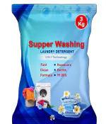 Sticky Detergent Powder | 3 kg Pack | Laundry Detergent For Bright and Dazzling White Clothes | Machine & Bucket Wash (Blue) (PO-1)