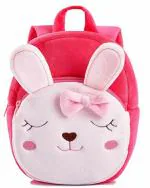 Frantic Kids Soft Animal Cartoon Velvet Plush School Backpack Bag For 2 To 5 Years(HotPinkCat)