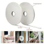 Bapna White Foam Insulation Sealing Gasket Tape for Doors, Sliding Door 15 Mm Width x 3 Mm Thickness x 10 Meter Length
