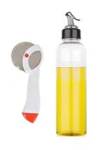 FIRST FRONT Stainless Steel Apex Pizza Cutter With Plastic Oil Dispenser and (Multicolour, Pack of 2)