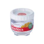Lock & Lock Interlock Round Plastic Food Storage Container with White Lid 500 ml