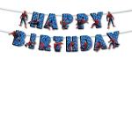 Festiko Spider, Man Theme Birthday Decoration For Kids Birthday Party Decoration Items, Superhero Happy Birthday Theme Party Decoration Banner