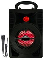 MUSIFY NEW ARRIVAL WS-403 Wireless Speaker Led Disco Light subwoofer Sound System with DJ Light Carry Handle-Travel Speaker Support Bluetooth, FM Radio, USB, Micro SD Card Reader, AUX with [Free Mic] 15 W, 4