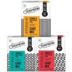 Serapheena Vanilla Cake Mix, 185g Chocolate Cake Mix, 200g Coffee Cake Mix, 205g | Jowar and Sweet Potato Flour, Gluten Free, No Maida, Quick and Easy to make | Pack of 3