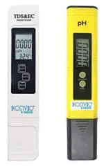 Konvio Neer Digital TDS&EC Water and Temperature Meter, Purity Tester, 1ppm Resolution, 0-9990 ppm with Automatic Calibration Pen Type Water Quality Tester to test PH of Drinking Water
