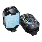 BESTOR Gaming Phone Cooler Universal Fan With 3 Cooling Modes, RGB Lights for iPhone 12/13/14/15 & Smartphones - Advanced Cooling & Charging, Ideal for Live Streaming and Gaming phone