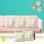 ArtzFolio Cute Animals | Cushion Cover Throw Pillow Cover Case for Sofa & Living Room | Cotton Canvas Fabric | 12 x 12 inch (30 x 30 cms); Set of 2 pcs