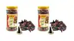 S K D Sandalwood Mix Flavour Chandan,Mogra,Rose,Guggal Loban Dry Dhoop Fregnance Incense Cone, 200 Gram (Pack Of 2)