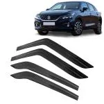 Kingsway Car Wind Deflectors Rain Guard Window Visor for Maruti Suzuki Baleno 2022, 2023, 2024, 2025 Model, Car Door Visor Online India, Car Sun Shades