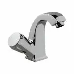JAQUAR Continental Series Table Mounted Regular Cold ONLY Basin TAP/TAP (Chrome) | Left Hand Side Lever, Brass Body Water Tap/Faucet/Cock for Bathroom/Kitchen Wash Basin | CON-CHR-123BKN