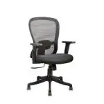 INNOWIN Craft Black Ergonomic Mesh Medium Back Office Chair 20 x 26 x 44 inch