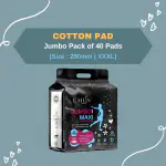 Cailin Care Cottony Leakage Free Sanitary Pads Sanitary Napkins (Total 40 Pads | XXL | 280mm)