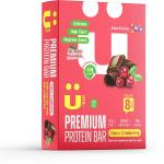 U bar Premium Chocolate Cranberry Protein Bars (400 g, Chocolate, Cranberry, Flax)