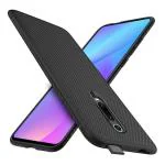 Foso Xiaomi Redmi K20 or Redmi K20 Pro Black Rubber Flexible Back Cover
